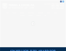 Tablet Screenshot of merkel-cocke.com